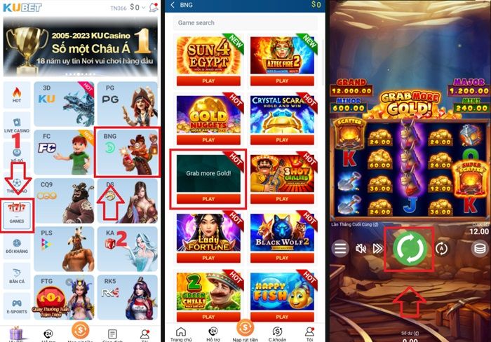 Hướng dẫn cách vào chơi game nổ hũ uy tín nhất hiện nay tại Ku casino